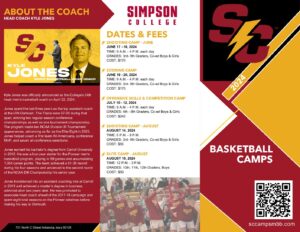 Simpson College Basketball Camps 2024 for emailing